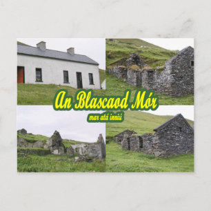 Cartão postal de excelente Blasket Houses