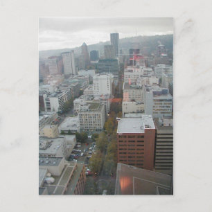 Cartão postal de exibição aérea do Centro Portland