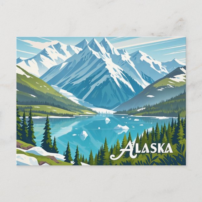 cartão postal de exibição alaska (Frente)