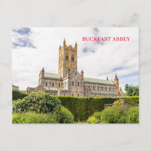Cartão postal de exibição da Abadia do Buckfast