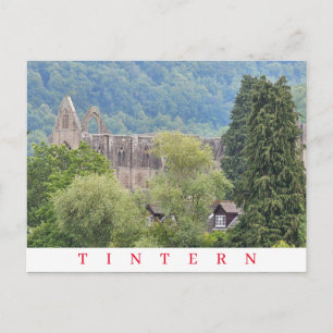 Cartão postal de exibição do Tintern Abbey