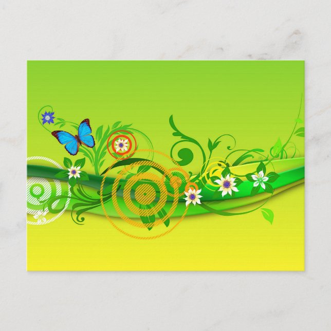Cartão postal de explosão de primavera (Frente)