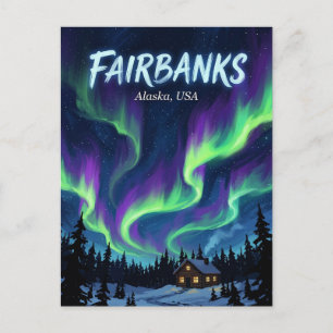 Cartão Postal de Fairbanks Alasca