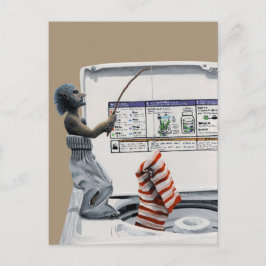 Cartão postal de fantasia de arte de pesca crimino