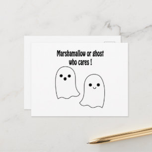 cartão postal de fantasma engraçado