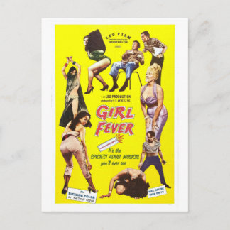 CARTÃO POSTAL DE FEBRE DE MENINA