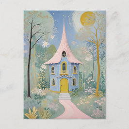 Cartão postal de Feriado de Algodão Encantado