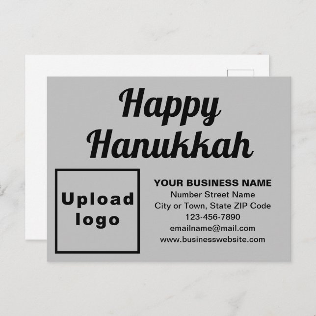 Cartão postal de feriado de Cinza do Hanukkah (Frente/Verso)