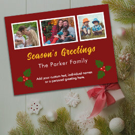 Cartão postal de Feriado de Colagem do Instagram d