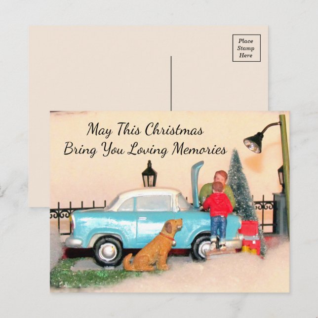 Cartão postal de Feriado de Feriado de Padre & Fil (Frente/Verso)