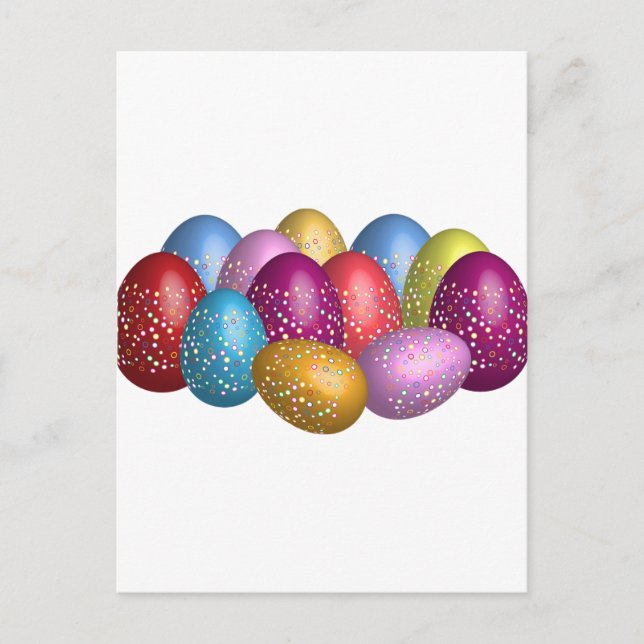 Cartão postal de feriado de páscoa (Frente)