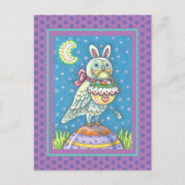 CARTÃO POSTAL DE FERIADO DO MAGIC BARN OWL & PÁSCO
