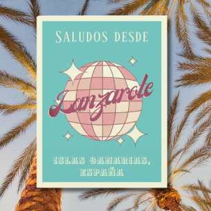 Cartão postal de férias de Espanha canário de Lanz