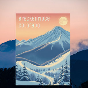 Cartão postal de férias de esqui de Breckenridge C