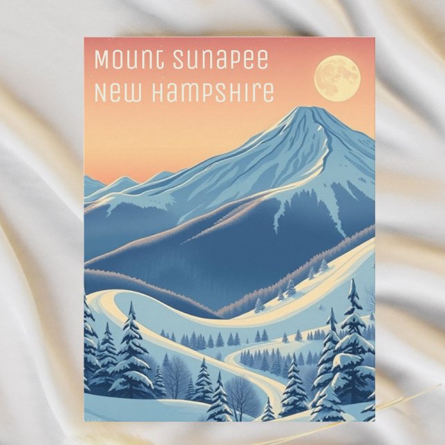 Cartão postal de férias de esqui em Mount Sunapee  (Criador carregado)
