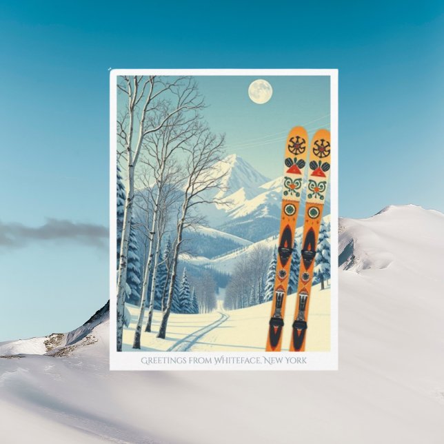 Cartão postal de férias de esqui em Whiteface Nova (Criador carregado)