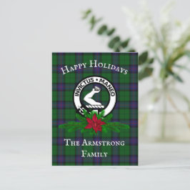 Cartão postal de férias do Clan Armstrong escocês