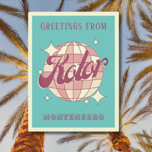 Cartão postal de férias do Kontor Montenegro