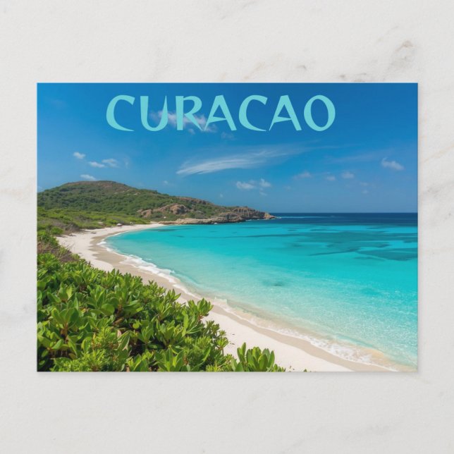 cartão postal de férias em curaçao (Frente)