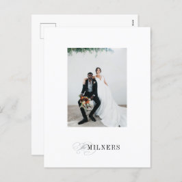 Cartão postal de férias minimalista elegante