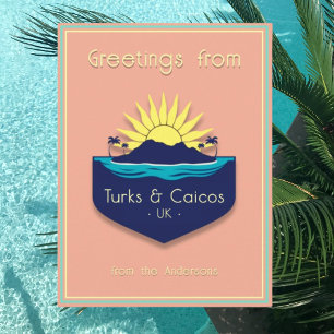 Cartão postal de férias Turks & Caicos no Reino Un