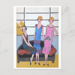 Cartão postal de Férias Vintage