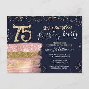 Cartão postal de festa surpresa de aniversário de 