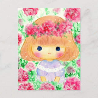 CARTÃO POSTAL DE FESTIVIDADES わたし女の子です