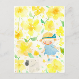 CARTÃO POSTAL DE FESTIVIDADES わんわんとお散歩