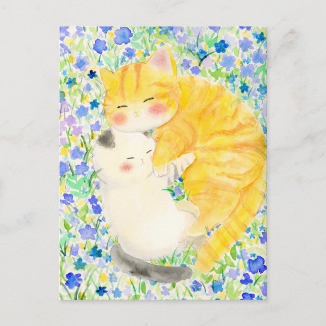 CARTÃO POSTAL DE FESTIVIDADES 仲良し (Frente)