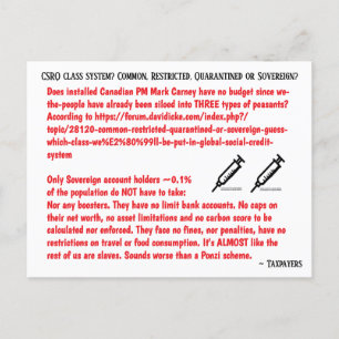 Cartão Postal De Festividades 0,1% v 3 TIPOS de camponeses por RoseWrites