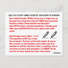 Cartão Postal De Festividades 0,1% v 3 TIPOS de camponeses por RoseWrites