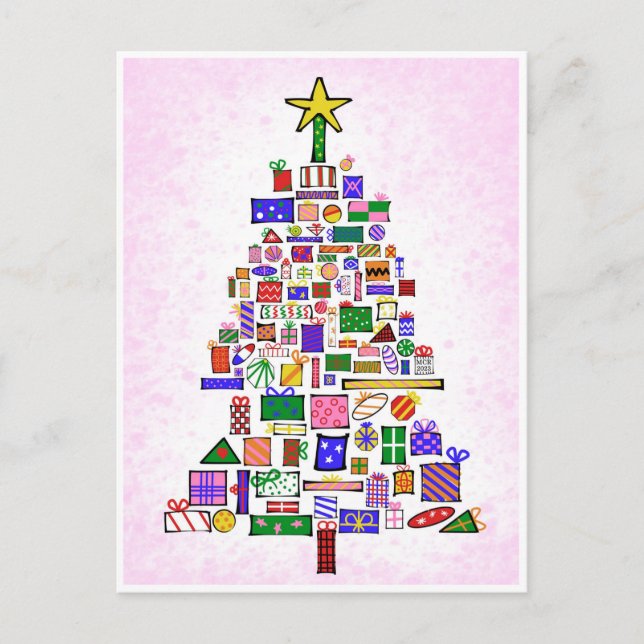 Cartão Postal De Festividades 101 presentes (Frente)