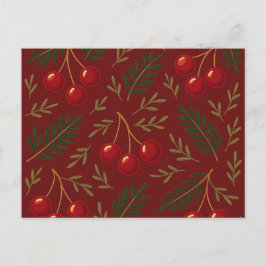 Cartão Postal De Festividades 🎄 1. Sweet Cherry Holiday Charm Collection