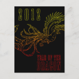 Cartão Postal De Festividades 2012: ano do dragão