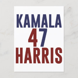 Cartão Postal De Festividades 2024 Kamala Harris Senhora Presidente EUA Votação