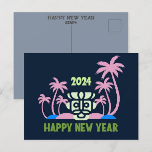 CARTÃO POSTAL DE FESTIVIDADES 2024 RETORNO DO ANO NOVO