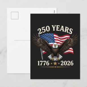Cartão Postal De Festividades 250 Aniversário EUA