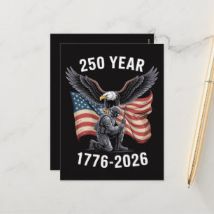 Cartão Postal De Festividades 250 Anos 250º Aniversário EUA 4 de Julho