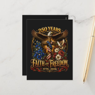 Cartão Postal De Festividades 250 Anos Fé E Liberdade América