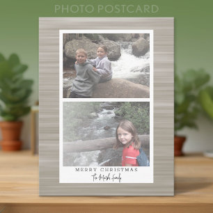 Cartão Postal De Festividades 2 Abstrato de Foto Moderna com Limite Branco