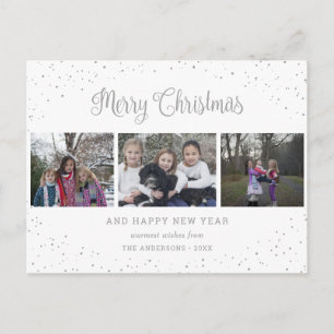 Cartão Postal De Festividades 3 Fotografia Collage Calliografia