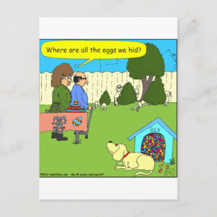 Cartão Postal De Festividades 456 onde estão os ovos da páscoa - colora desenh