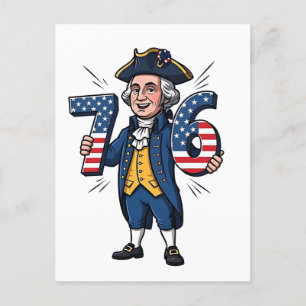 Cartão Postal De Festividades 6-7 7-6 George Washington Seis Sete Meme 67 Trend