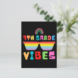 Cartão Postal De Festividades 7 Grau Vibes De Volta Para Professores E Estudante