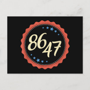 Cartão Postal De Festividades 86 47 Anti Trump Engraçado