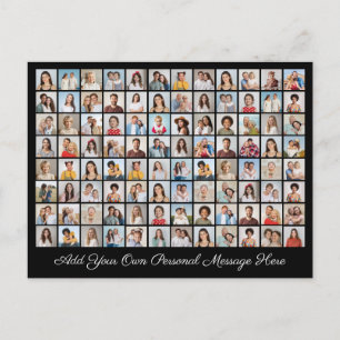 Cartão Postal De Festividades 96 Colagem de Fotos Adicionar Sua Própria Saudação