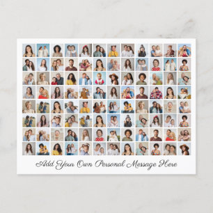 Cartão Postal De Festividades 96 Colagem de Fotos Adicionar Sua Própria Saudação