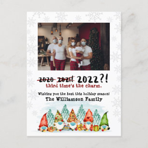 Cartão Postal De Festividades A 3ª vez é o charme   Foto Feriada 2022 Engraçada
