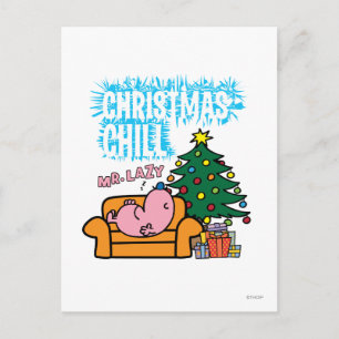 Cartão Postal De Festividades A Calmaria de Natal do Sr. Lazy